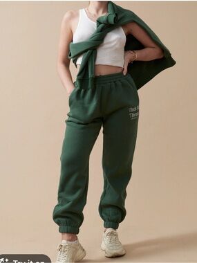 Wayfair Women's Forest Green Fleece Jogger Pants